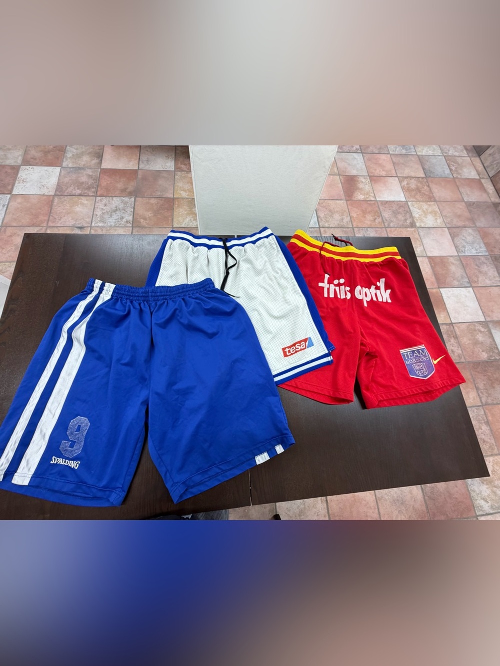 Three pair of size extra extra large basketball shorts